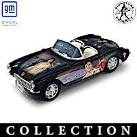 Corvette Cruising With Elvis Presley Sculpture Collection