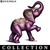 Blake Jensen Parade Of Purple Elephant Figurine Collection