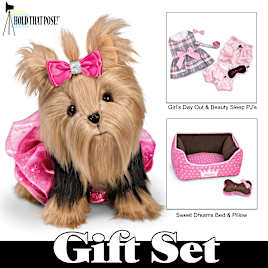 21-piece Plush Yorkie Gift Set