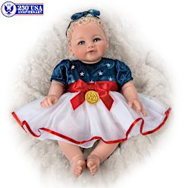 USA 250th Anniversary Patriotic Lifelike Baby Doll