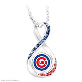 "Chicago Cubs Forever" Infinity Pendant Necklace