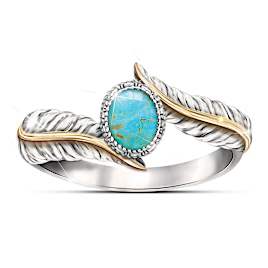 Free Spirit Turquoise Ring Size 9
