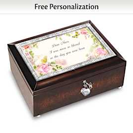 "Niece, You're A Blessing" Heirloom Music Box With Her Name