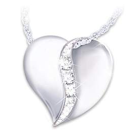 "Cherished By Us All" Diamond Necklace For Daughter-In-Law