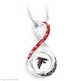 "Atlanta Falcons Forever" Infinity Pendant Necklace