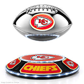 Chiefs Levitating Football Lights Up And Spins
