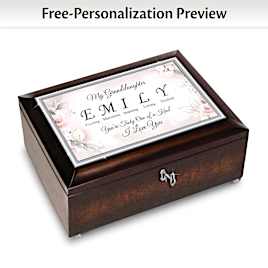 Granddaughter Music Box With Name And Unique Traits
