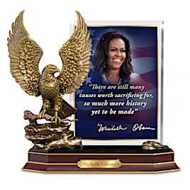 First Lady Michelle Obama Sculpture With Quote