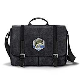 "I'd Rather Be Fishing" Men's Canvas Messenger Bag