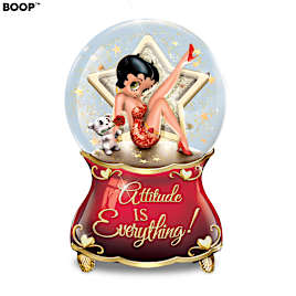 Betty Boop "Attitude Is Everything" Light-Up Glitter Globe