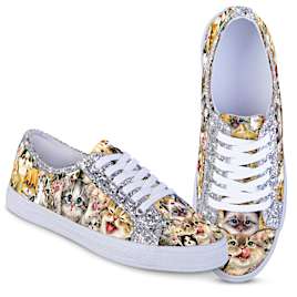 Kayomi Harai "Cats With Purr-sonality" Ever-Sparkle Shoes