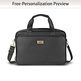 Monogrammed Men's Organizational Laptop Bag