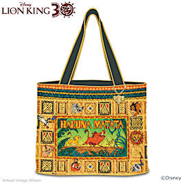 Disney The Lion King Quilted Tote Bag With Sculpted Charm