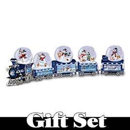Dona Gelsinger Musical Snowman Snowglobe Train Set
