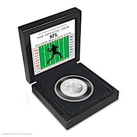 First-Ever NFL 1 Oz. Silver Dollar With Interactive Display