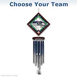 NFL Wind Chime With Stained-Glass Logo: Choose A Team