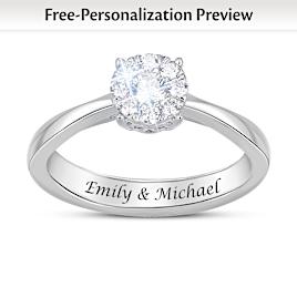 9 Lab Grown Diamonds In A Personalized Engagement Ring