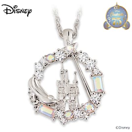 1.5-Carat Crystal Disney Cinderella 75th Anniversary Pendant