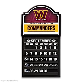 Commanders Perpetual Calendar Tracks Weekly Matchups