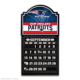 Patriots Perpetual Calendar Tracks Weekly Matchups