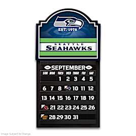 Seahawks Perpetual Calendar Tracks Weekly Matchups