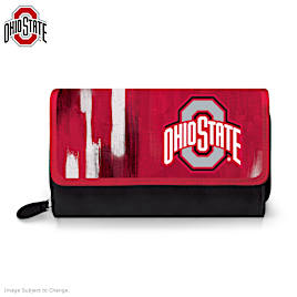 Ohio State Women's Faux Leather Trifold Wallet