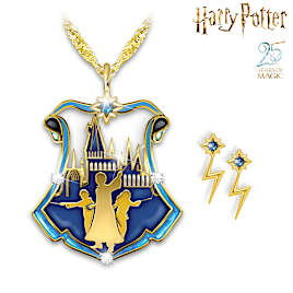 HARRY POTTER Laser-Cut 25th Anniversary Enameled Jewelry Set