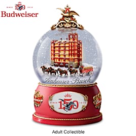 Budweiser 150th Anniversary Light-Up Musical Snowglobe