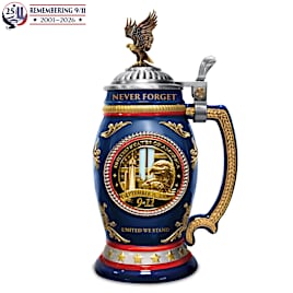 September 11 25th Anniversary Porcelain Memorial Stein