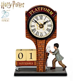 HARRY POTTER Platform 9 3/4 Perpetual Calendar Clock