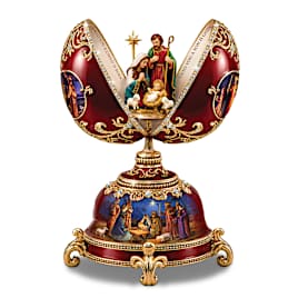 Peter Carl Fabergé-Style Nativity Musical Egg