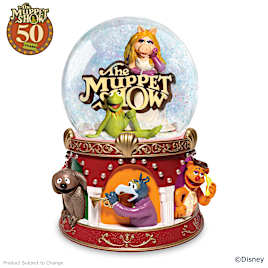 Disney The Muppet Show Glitter Globe Plays Theme Song