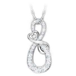 Mother & Daughter Diamond Infinity Pendant