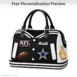 Dallas Cowboys Personalized Varsity Jacket Handbag