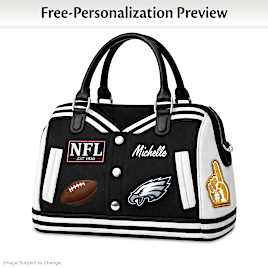 Philadelphia Eagles Personalized Varsity Jacket Handbag
