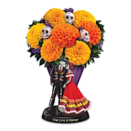 Marigold Floral Centerpiece Celebrates Day Of The Dead