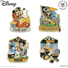 Green Bay Packers Disney Characters Hand-Enameled Pins