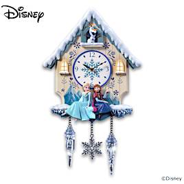 Disney FROZEN Light-Up Wall Clock With Sculpted Characters