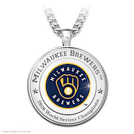 Brewers 2026 World Series Sapphire Medallion Pendant