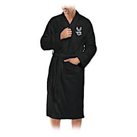 "Live To Ride" Ultra-Cozy Men's Biker Bath Robe