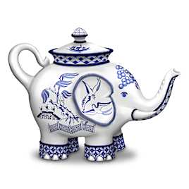 "Steeped In Romance" Elephant Teapot Figurine