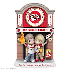 Kansas City Chiefs Porcelain Clock With Quartz Movement