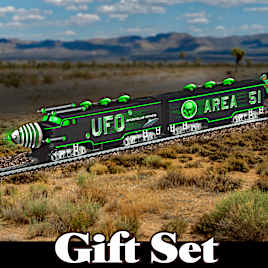 HO-Scale "UFO Express" Illuminating Model Train Set