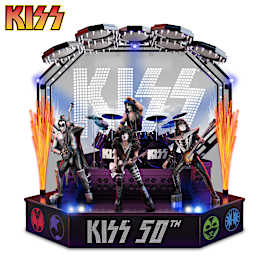 KISS Sculpture Plays Hit Song With Color-Changing Lighting