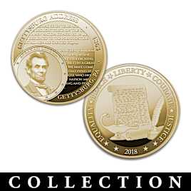 The World's Greatest Speeches Coin Collection With Display