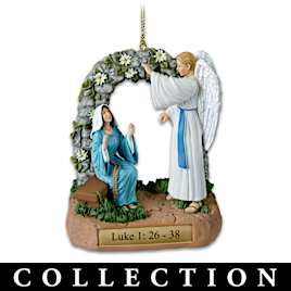 Hand-Painted Christmas Nativity Story Ornament Collection