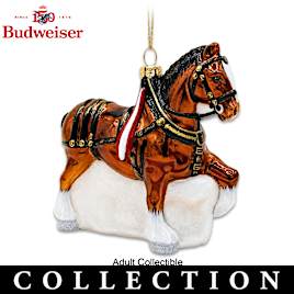Budweiser 150th Anniversary Blown Glass Ornament Collection