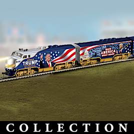 "President Donald Trump Express" Model Train Collection