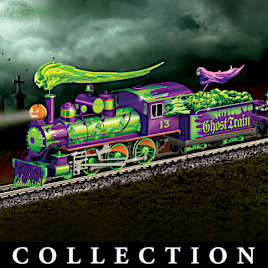 "Haunted Ghost Express" Light-Up Train Glows In The Dark