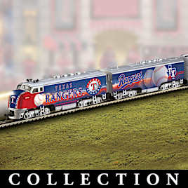 Texas Rangers Illuminated Model Train Collection